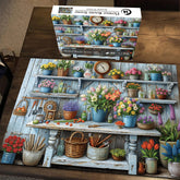 Scène de la salle de fleurs puzzle 1000 pièces